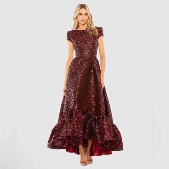 Mac Duggal Dresses & Skirts - NWT Mac Duggal Burgundy Maroon High Low Dress 14